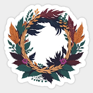 Floral Wreath Sticker